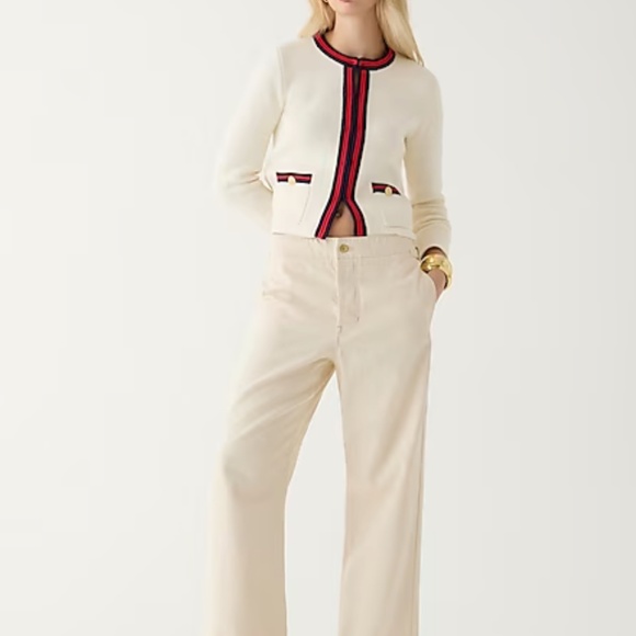 J. Crew Point Sur side-tab trouser in Ecru wash - Picture 4 of 5